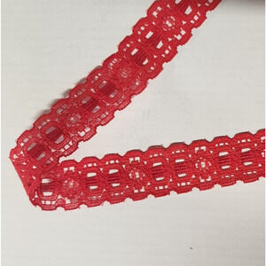 200+ Yards - RED Lace Trim - 7/8" - Native Textiles - #24962 - Red27572